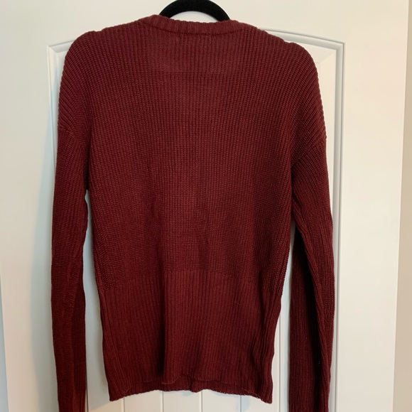Burgundy knit sweater - Picture 2 of 5